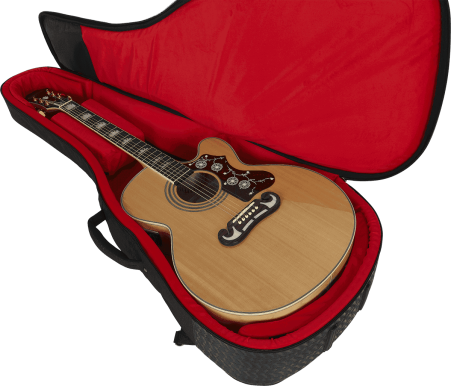Housse Série Transit pour guitare type jumbo noire