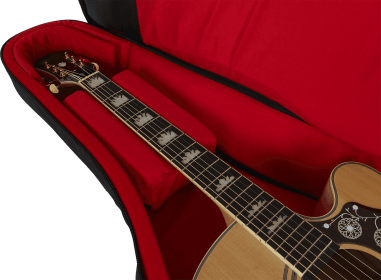 Housse Série Transit pour guitare type jumbo noire