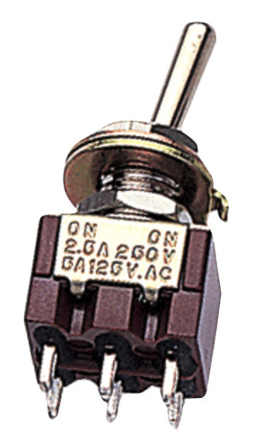 Mini Toggle Switch - Nickel
