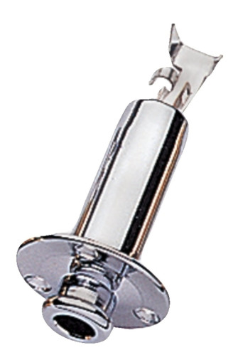 Jack tube avec platine à visser - Chromé
