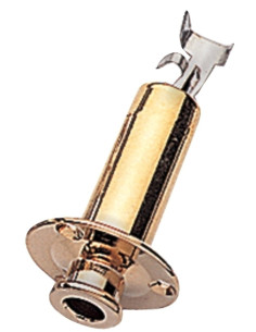 Jack tube avec platine à visser - Plaqué Or
