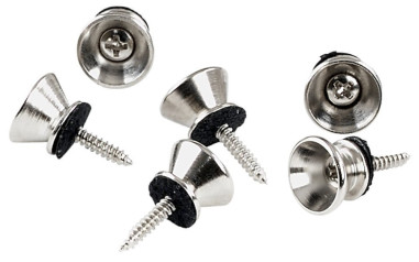 Boutons de Sangle - 14 Mm - Nickelé