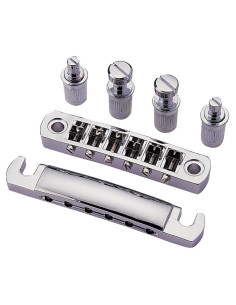 Electric Guitar Tune-O-Matic Bridge - Chrome