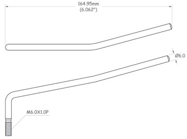 Tremolo Arm - 6 - 0 Mm - Black