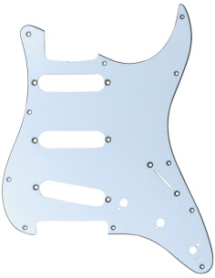 Plaques de Protection Modèle Stratocaster - Blanc - 3 Plis