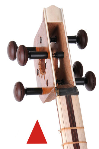 Mécanique Chevilles à Réglage Fin pour Tar - Jeu 6 Pièces Noir - Brun
