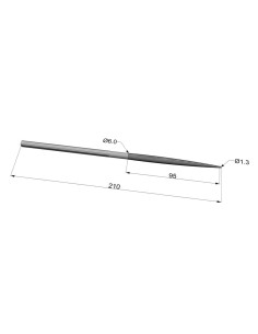 File Ronde CORRADI - Grain 00 - Length Grain 120 Mm - Tools