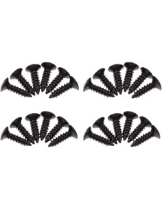 Lot de 24 Vis à Bois Vis pour Pickguard et Accessoires - 13x3mm - Noir