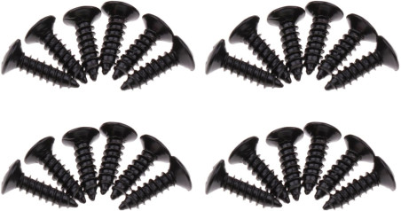 Wood Screws for Pickguard and Accessories - 13x3 Black