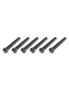 Acoustic Guitar Bridge Pins, Black Plastic