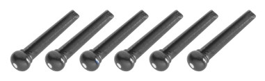 Acoustic Guitar Bridge Pins, Black Plastic