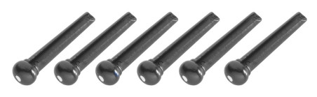Acoustic Guitar Bridge Pins, Black Plastic