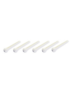 Acoustic Guitar Bridge Pins, Aged White Plastic