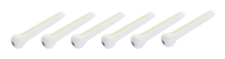 Chevilles pour chevalet de guitare acoustique, en plastique, couleur blanc vieilli