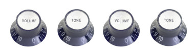 P-Style Volume and Tone Knobs (4-Pack), Black