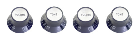 P-Style Volume and Tone Knobs (4-Pack), Black