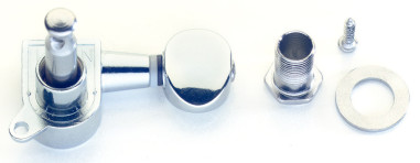Oil-Bath 6+6 12-String Acoustic Guitar Tuners, Chrome