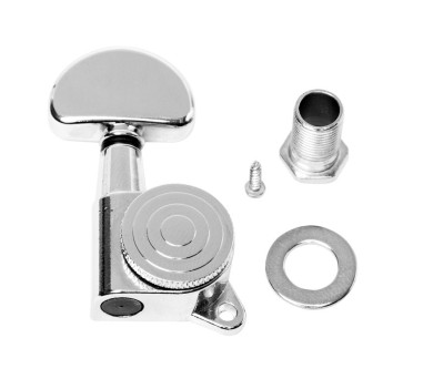 Deluxe Locking 3+3 Electric Guitar Tuners, Chrome