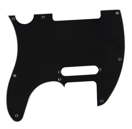 ABS Pickguard for T-Style Electric Guitar, 3-Ply Black