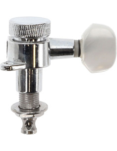Mécanique Autobloquante GAUCHE Chromé bouton Pearl - À l'unité
