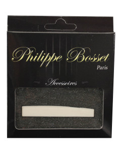 Bone saddle for 12-string folk guitar (76 x 3 x 13 mm)