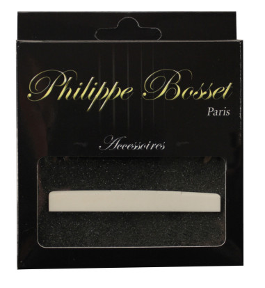Sillet de chevalet pour guitare classique, compensé, os (80 x 3 x 9 mm)