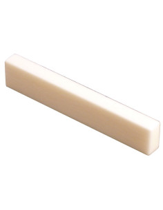 Unslotted bone nut blank for classical/western guitar (55 x 5 x 10 mm)