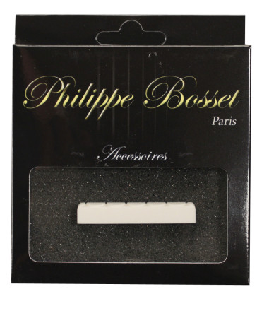 Sillet de tête pour guitare classique, os sculpté (52 x 6 x 9 mm)