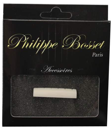 Sillet de tête pour guitare folk, os (43 x 6 x 9 mm)