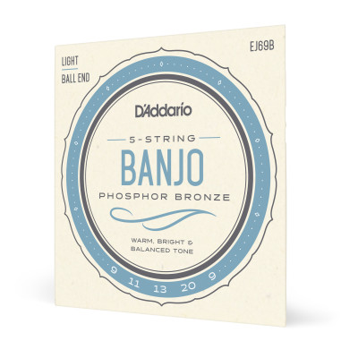 Jeu de 5 cordes pour banjo à boule Phosphor Bronze Light 9-20