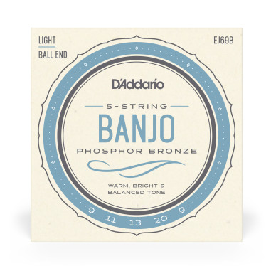 Jeu de 5 cordes pour banjo à boule Phosphor Bronze Light 9-20