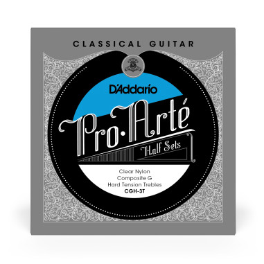 Jeu de 3 cordes aiguës classiques Pro-Arte Clear Nylon w/ Composite G tension forte