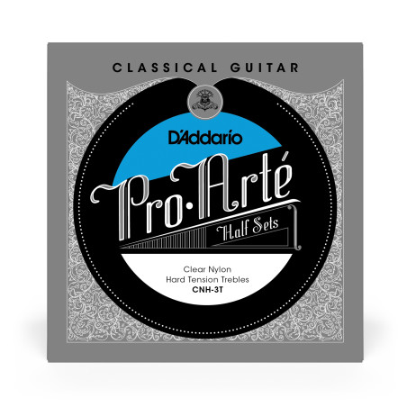 Jeu de 3 cordes aiguës classiques Pro-Arte Clear Nylon tension forte