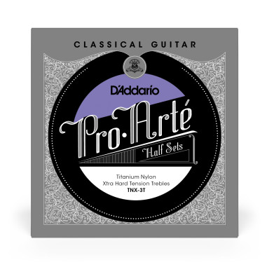 Jeu de 3 cordes aiguës classiques Pro-Arte Titanium Nylon tension extra-forte