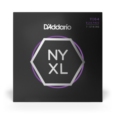 Jeu de 7 cordes électriques NYXL Nickel Wound Medium 11-64