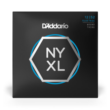 Jeu de cordes électriques NYXL Nickel Wound Light 3e corde filée 12-52