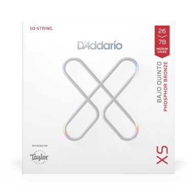 Jeu de cordes pour bajo quinto XS Phosphor Bronze 26-78 pour Taylor