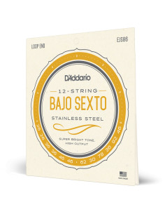 Jeu de cordes pour bajo sexto en acier inoxydable