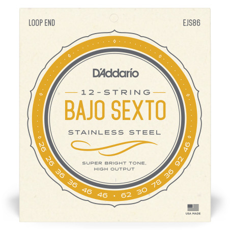 Bajo Sexto Stainless Steel Strings
