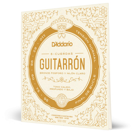 Jeu de cordes pour guitarrón tension normale