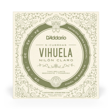 Jeu de cordes pour vihuela tension Custom Hard