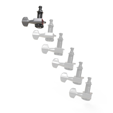 Auto-Trim Locking Tuning Machine Single In-Line Chrome