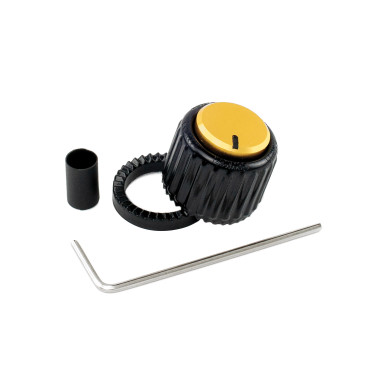 Bouton LokNob grand format noir et or