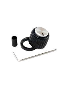 LokNob Large Black Silver