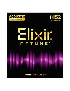 Acoustic strings set Attune Phosphor Bronze Custom Light 11-52