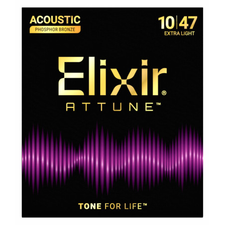 Acoustic strings set Attune Phosphor Bronze Extra Light 10-47