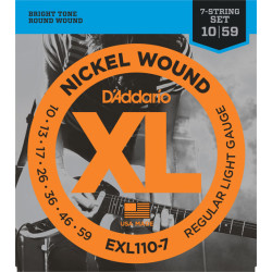 Jeu de cordes électriques Nickel Wound Light 10-59 filé rond