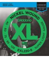 Jeu de cordes Basse XL 5 CORDES Super soft 40-125 filé rond nickel