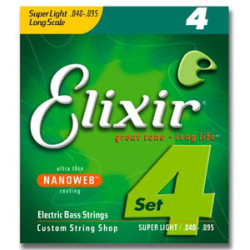Jeu de cordes NANOWEB Basse Extra-light 40-95 filé rond