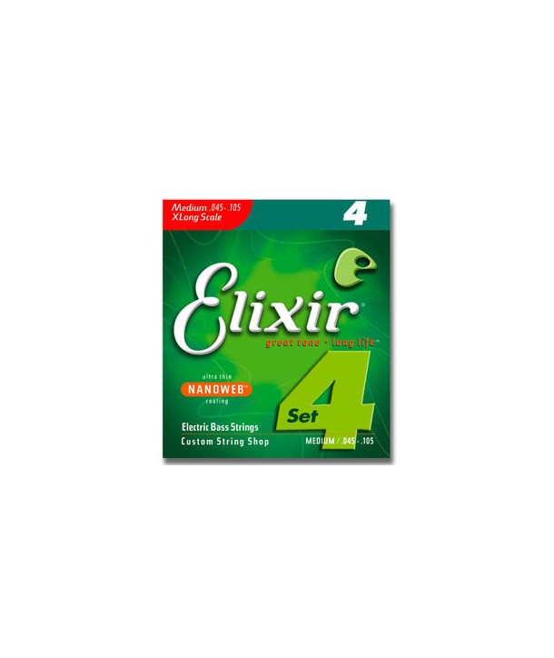 Jeu de cordes NANOWEB Basse XLS Médium 45-105